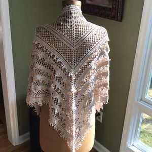 Nanette Lepore Evening Wrap with faux pearl